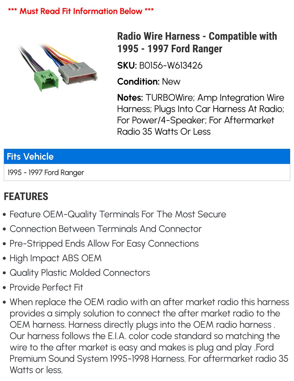 1992 ford ranger radio wiring diagram