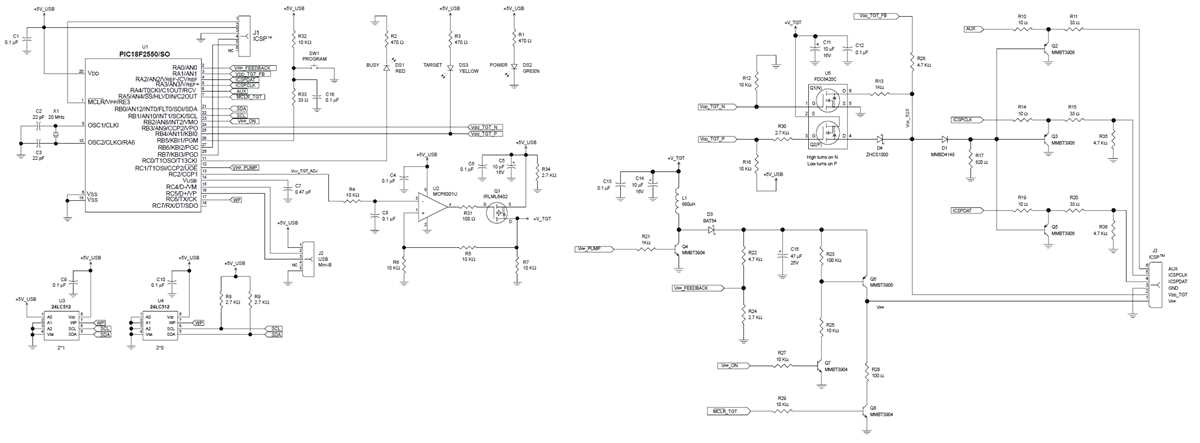 pickit 2 programmer circuit diagram