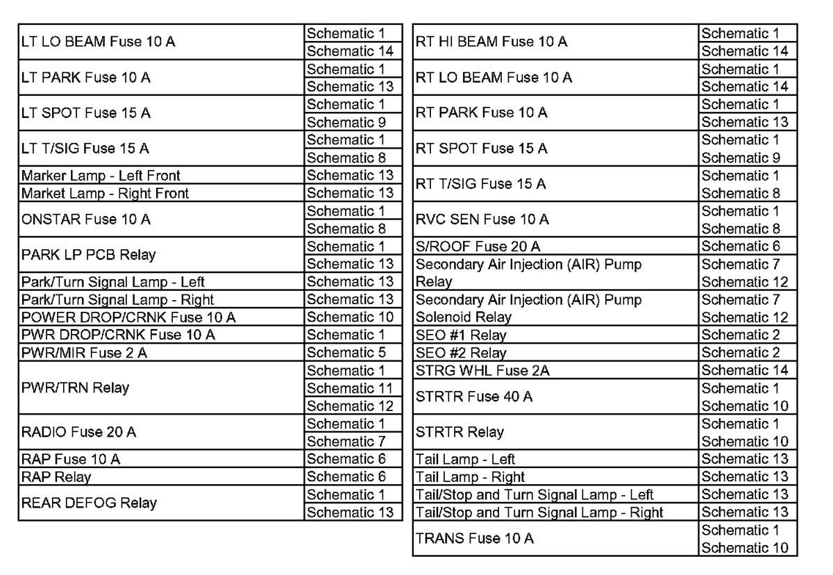 2011 chevy impala wiring diagram