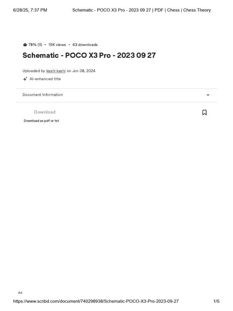 poco x3 schematic diagram
