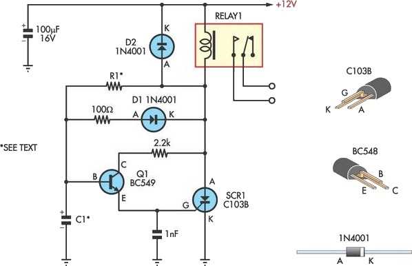 power on delay schematic diagram