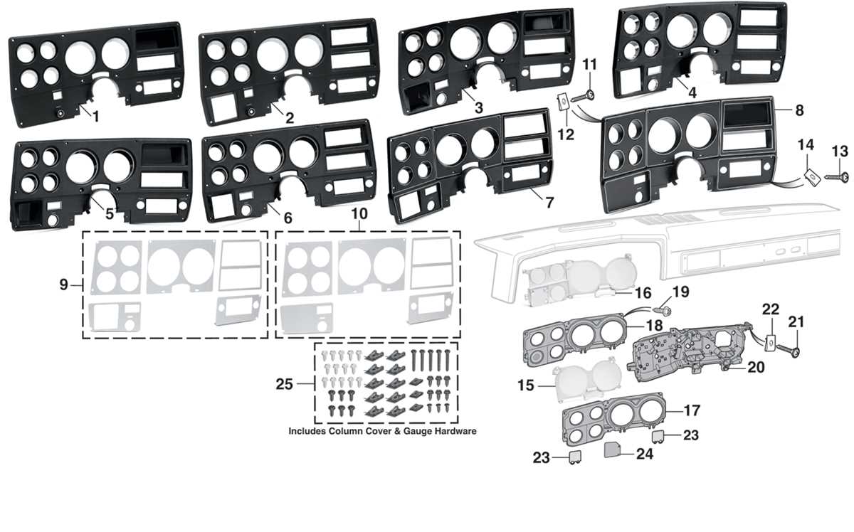 instrument panel 73 87 chevy truck instrument cluster wiring diagram