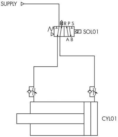 basic pneumatic schematic diagram