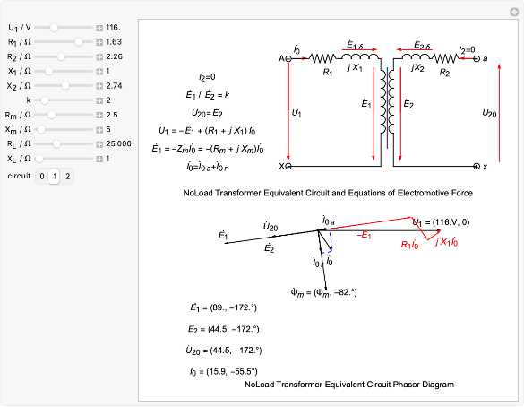 phasor diagram electrical circuits