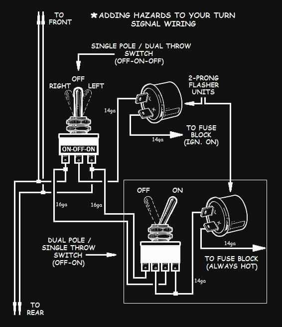 2 wire turn signal wiring diagram