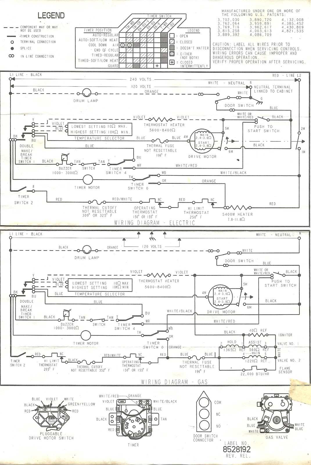 kenmore schematic diagram
