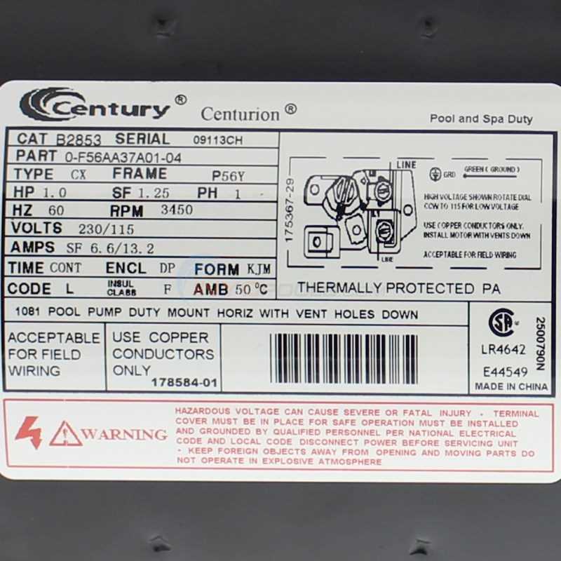 century ac motor wiring diagram 115 230 volts