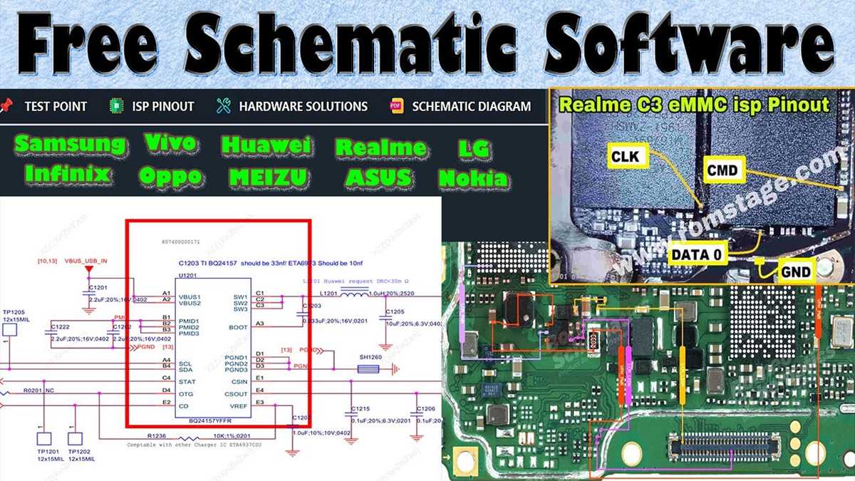 free mobile phone schematic diagram