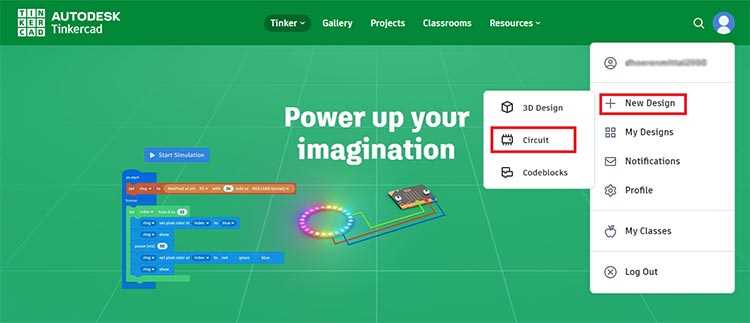 tinkercad circuit diagram