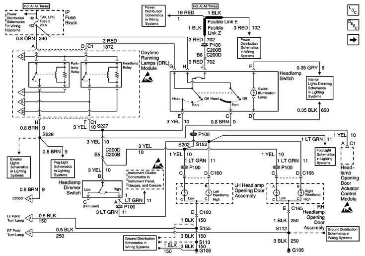 2005 chevy silverado headlight wiring diagram