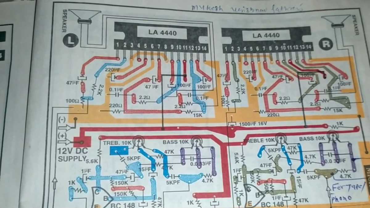la4440 subwoofer circuit diagram