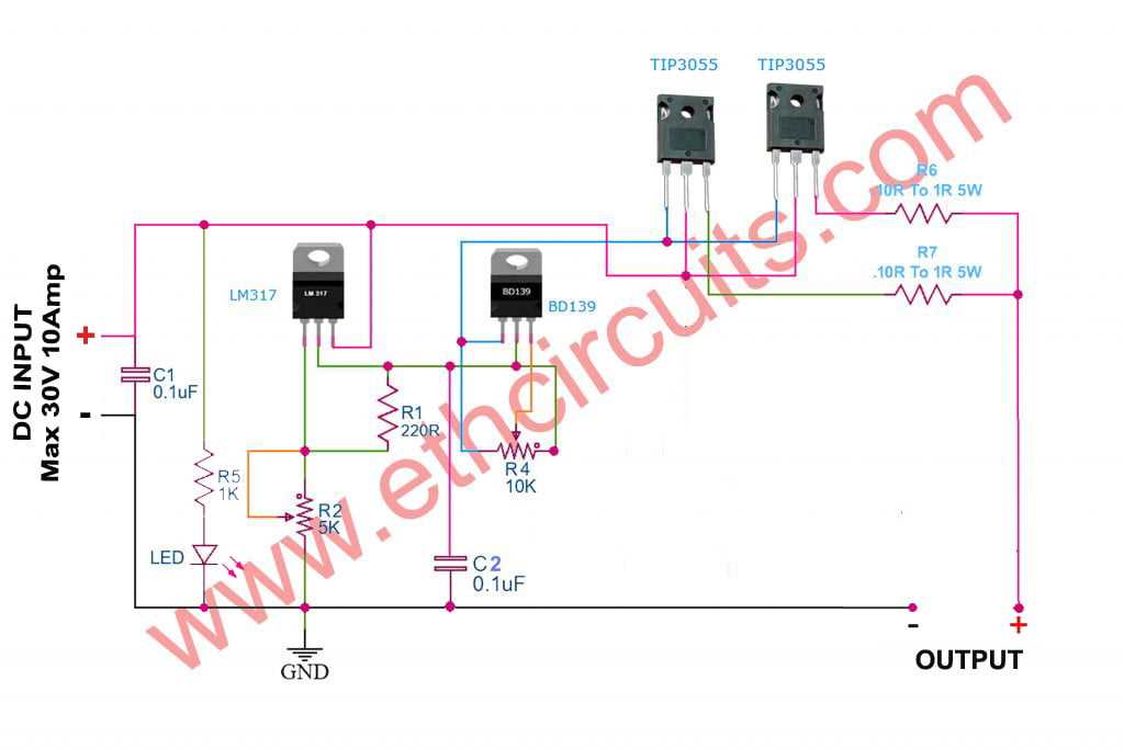 schematic diagram power supply