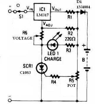 lm317 schematic diagram