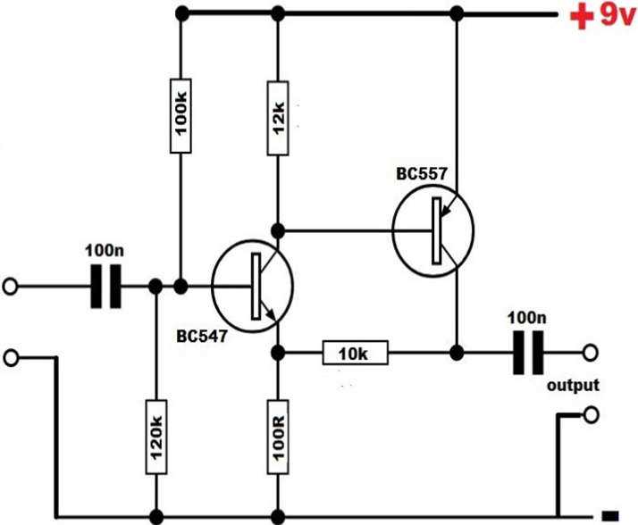 transistor amplifier circuit diagram