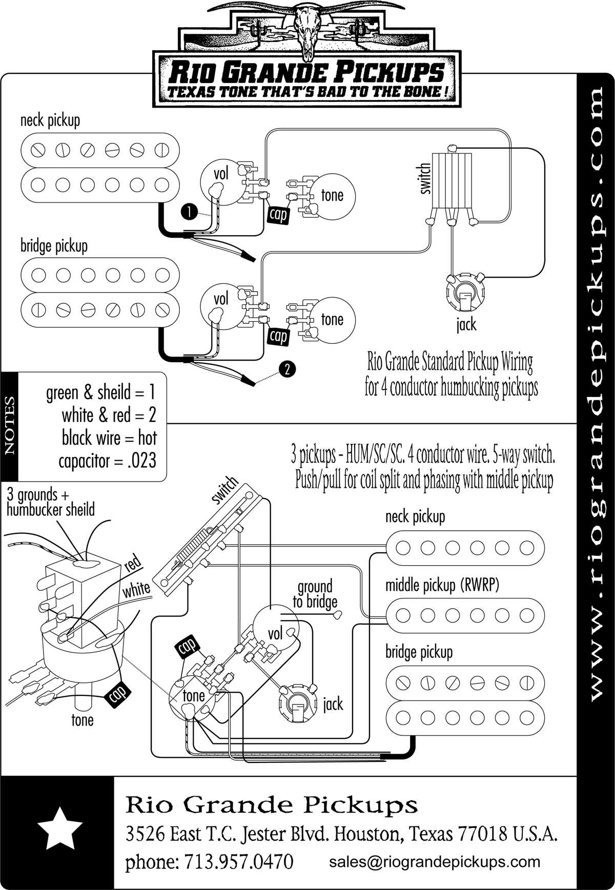 2 single coil pickup wiring diagram