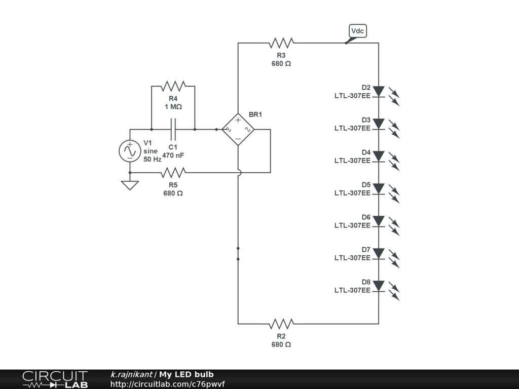 led in circuit diagram
