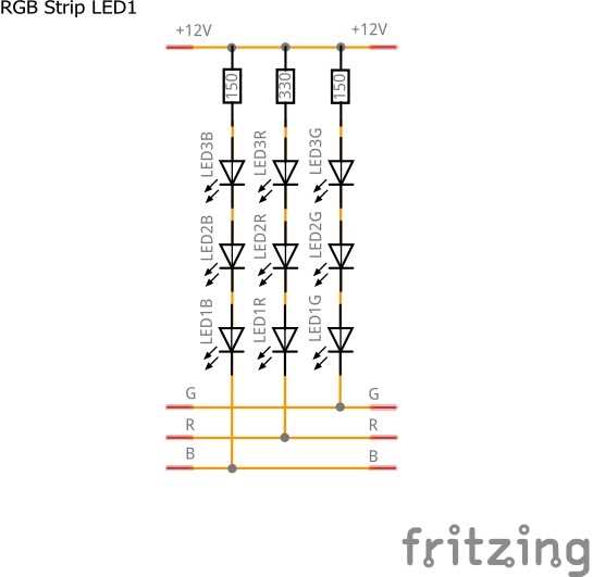 led light strip circuit diagram
