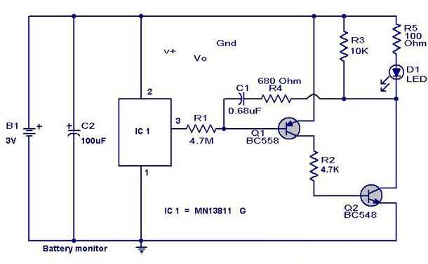 led monitor schematic diagram