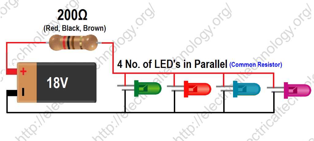 led resistor circuit diagram