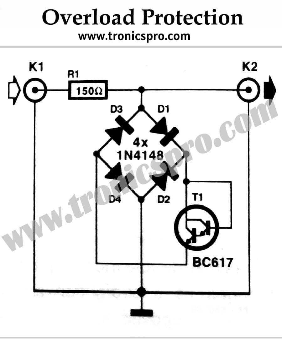 overload protection circuit diagram overload protection circuit diagram