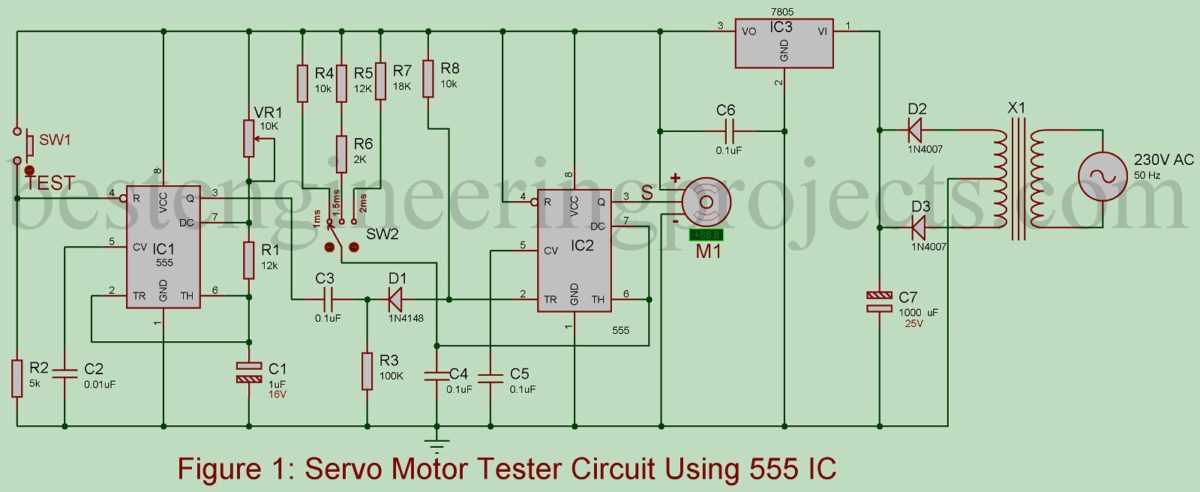 servo motor schematic diagram