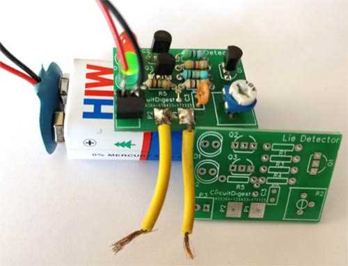 lie detector circuit diagram