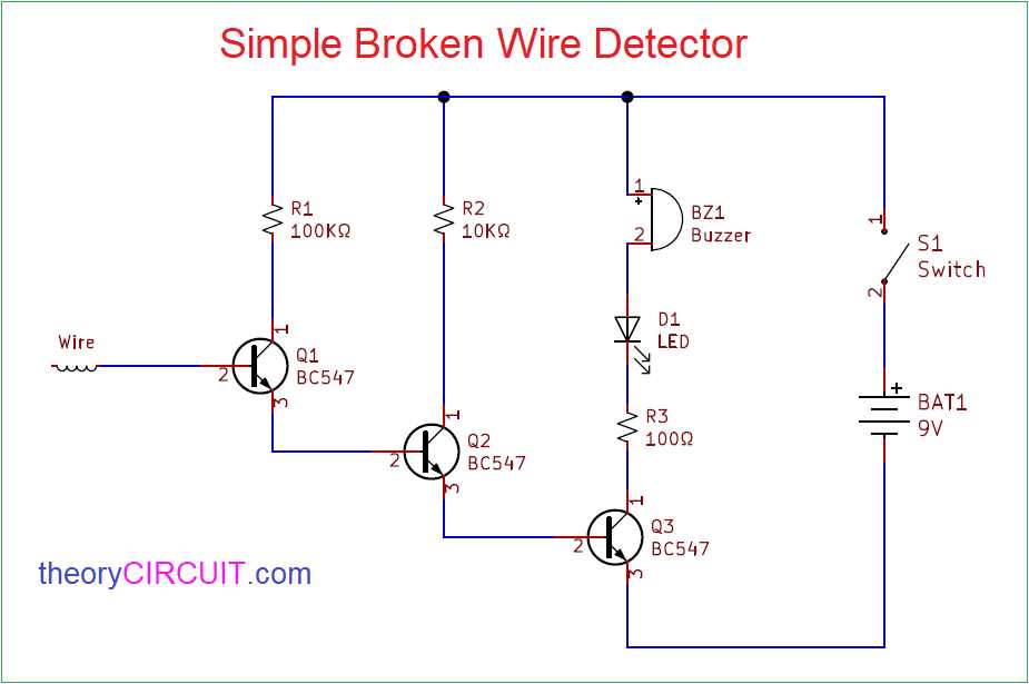 live wire detector circuit diagram