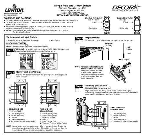 wiring diagram single switch