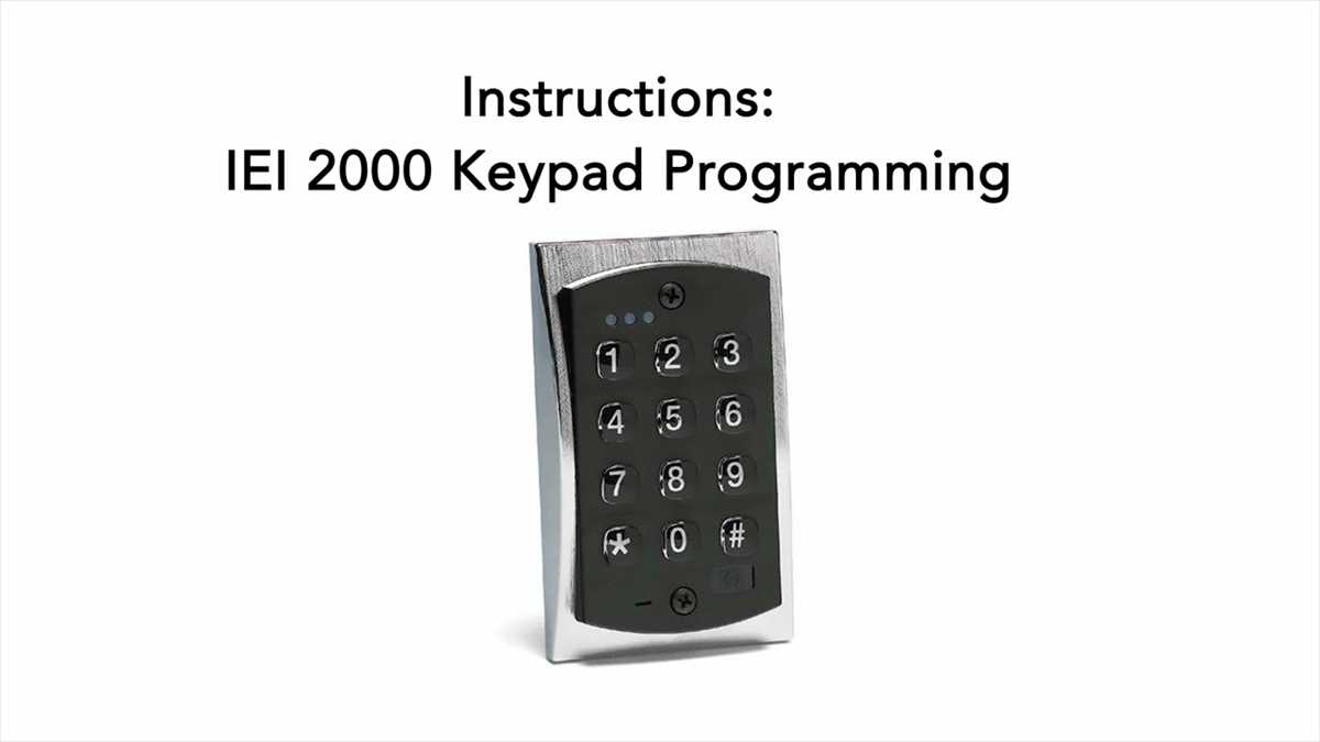 iei keypad wiring diagram