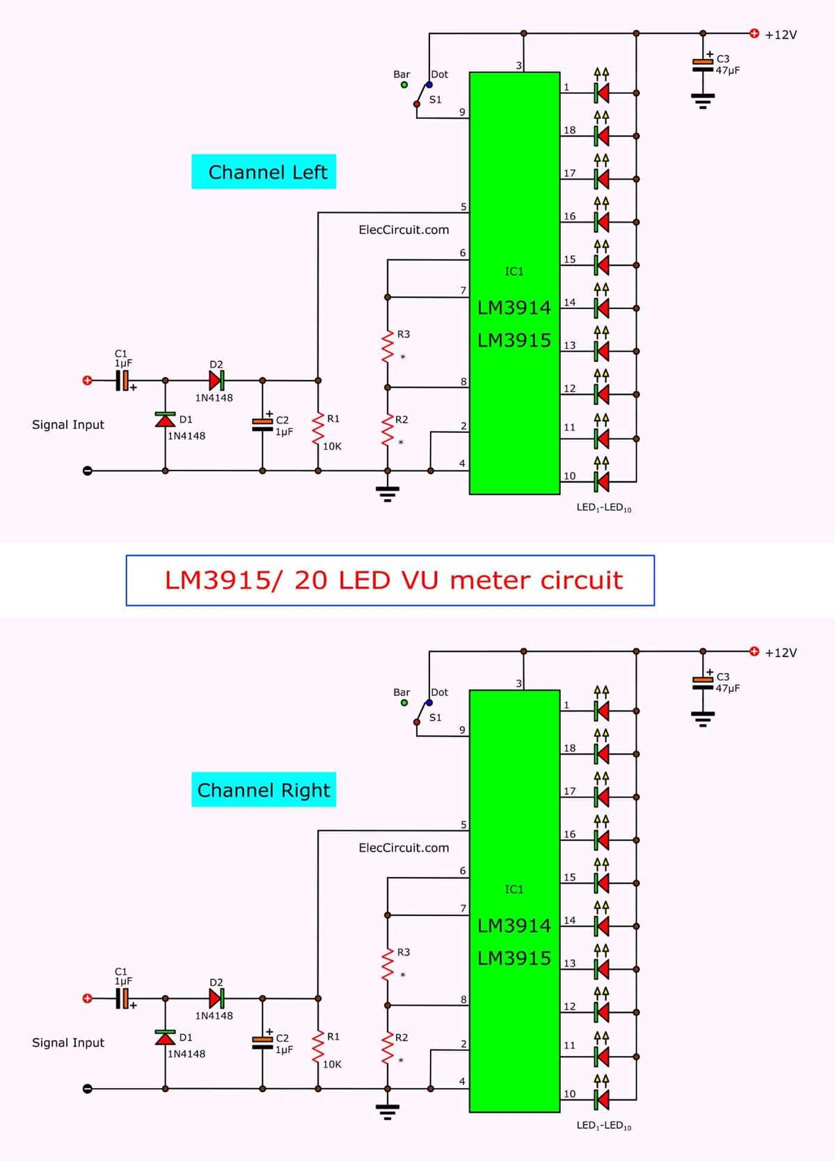 lm3915 circuit diagram lm3915 circuit diagram