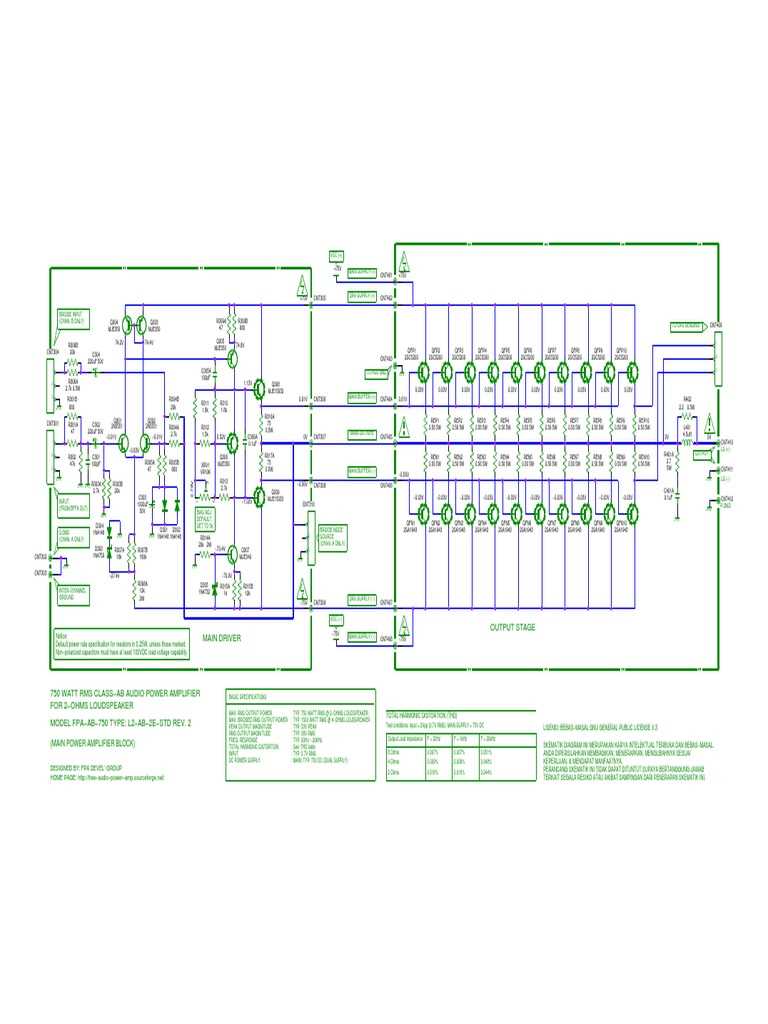 class ab audio amplifier circuit diagram