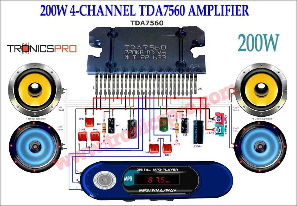 tip41c amplifier circuit diagram
