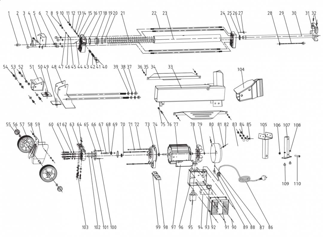 log splitter schematics diagram