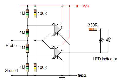 logic probe schematic diagram logic probe schematic diagram