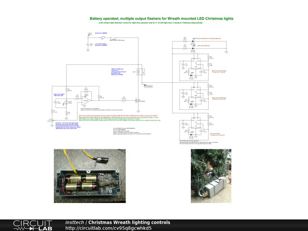 led christmas lights schematic diagram