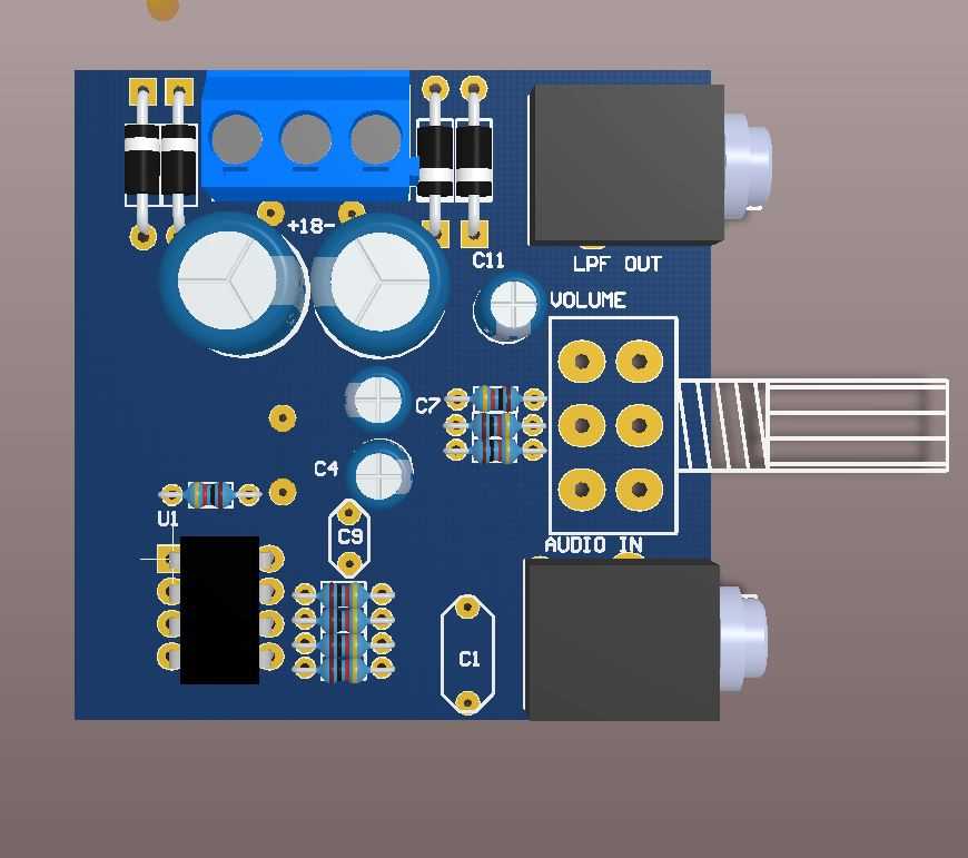 low pass filter subwoofer circuit diagram