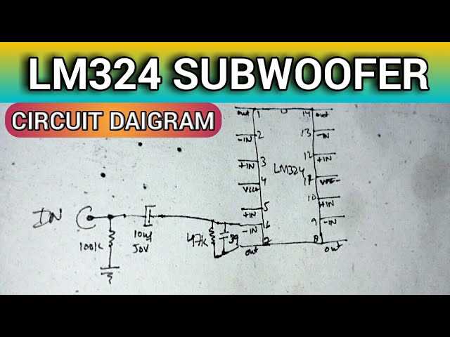 low pass filter subwoofer circuit diagram