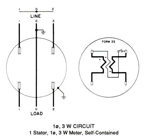 kilowatt hour meter schematic diagram