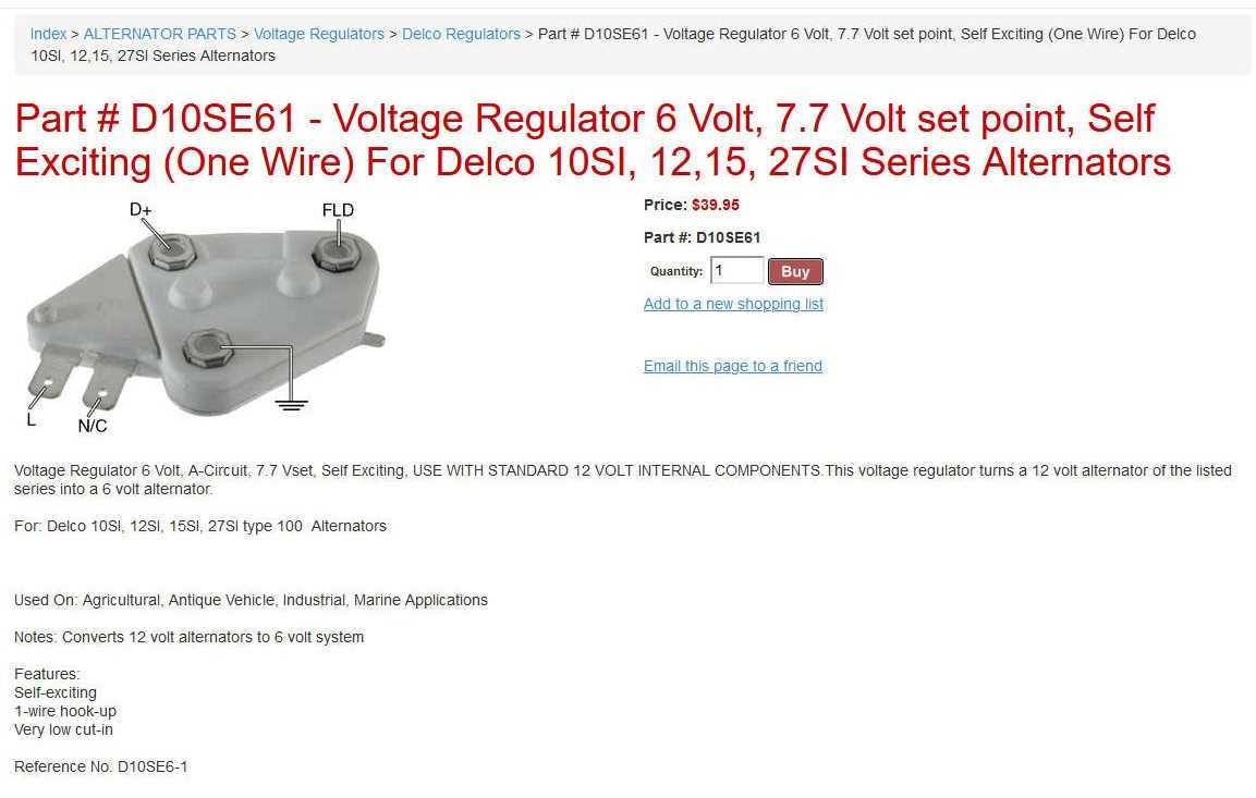 delco 10si alternator wiring diagram