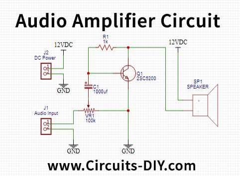 2sc5200 transistor amplifier circuit diagram