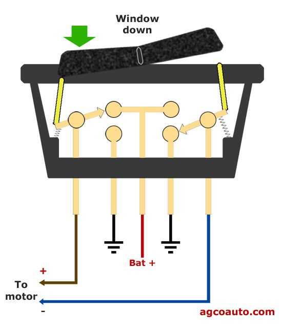 schematic 6 pin power window switch wiring diagram