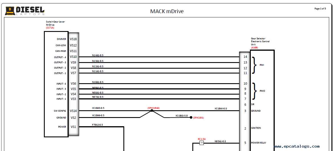mack truck ignition switch wiring diagram