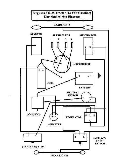 massey ferguson 35 wiring diagram