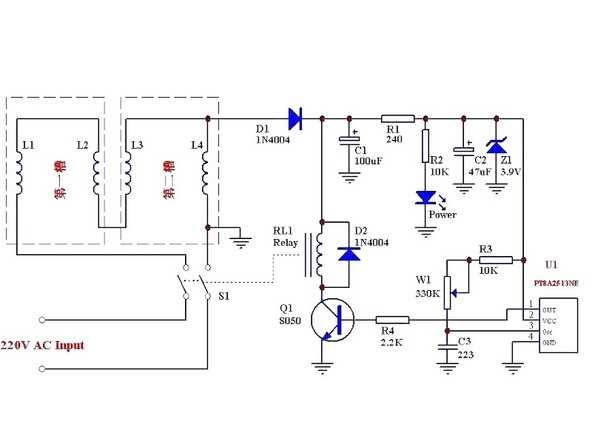 simple toaster circuit diagram