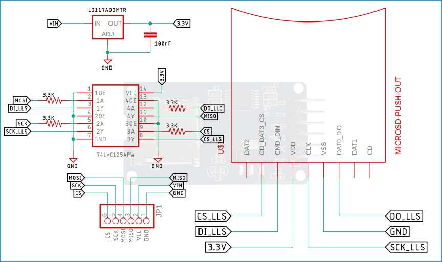 memory card schematic diagram
