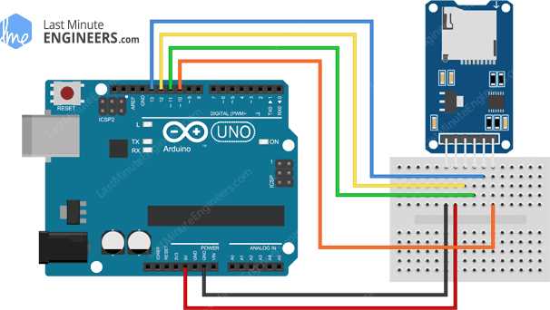 micro sd card reader circuit diagram