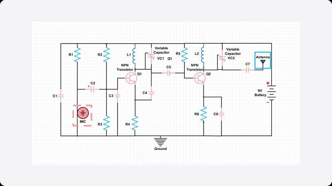 microphone amplifier schematic diagram