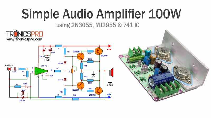 simple amplifier schematic diagram