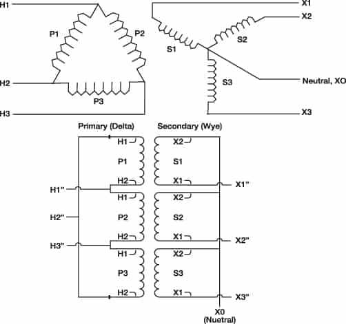 single phase pole mounted transformer wiring diagram