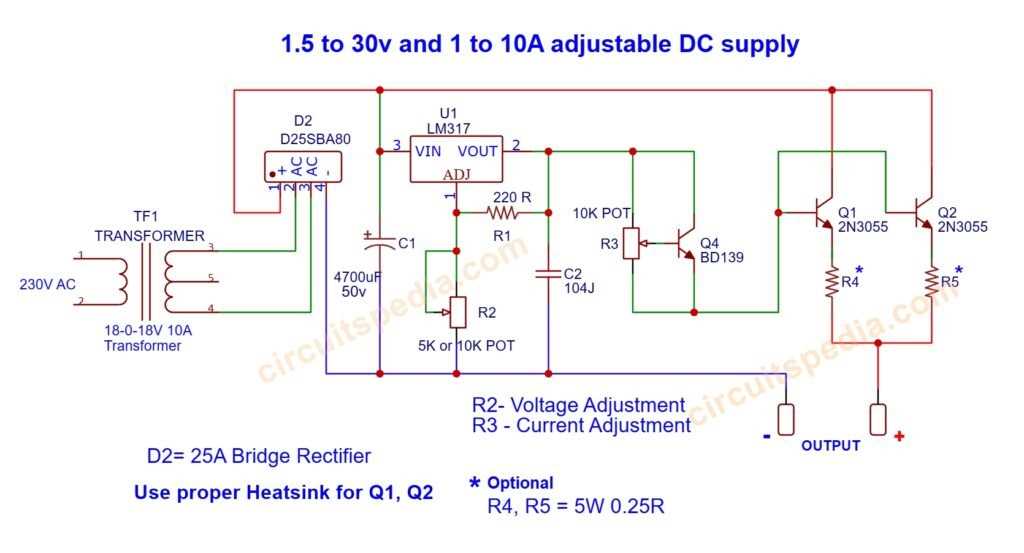 0 50v variable power supply circuit diagram 0 50v variable power supply circuit diagram